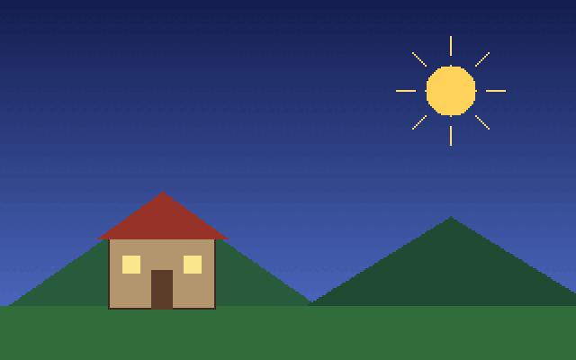 Software-rendered scene saved to a PPM file